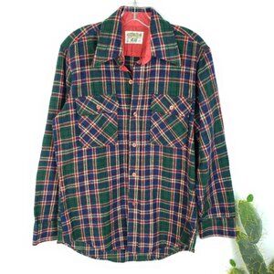Vintage BRIGGS Sierra Madre Wool Blend Plaid Shirt Shacket Korea size M